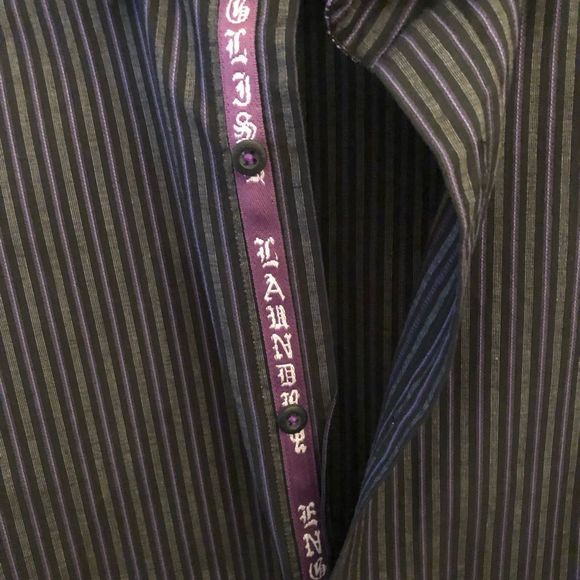 English Laundry by Christopher Wicks Striped Dress Shirt NWOT, Size 17 3… - Picture 6 of 11